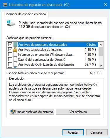 Liberador de espacio de Windows 10 - 1