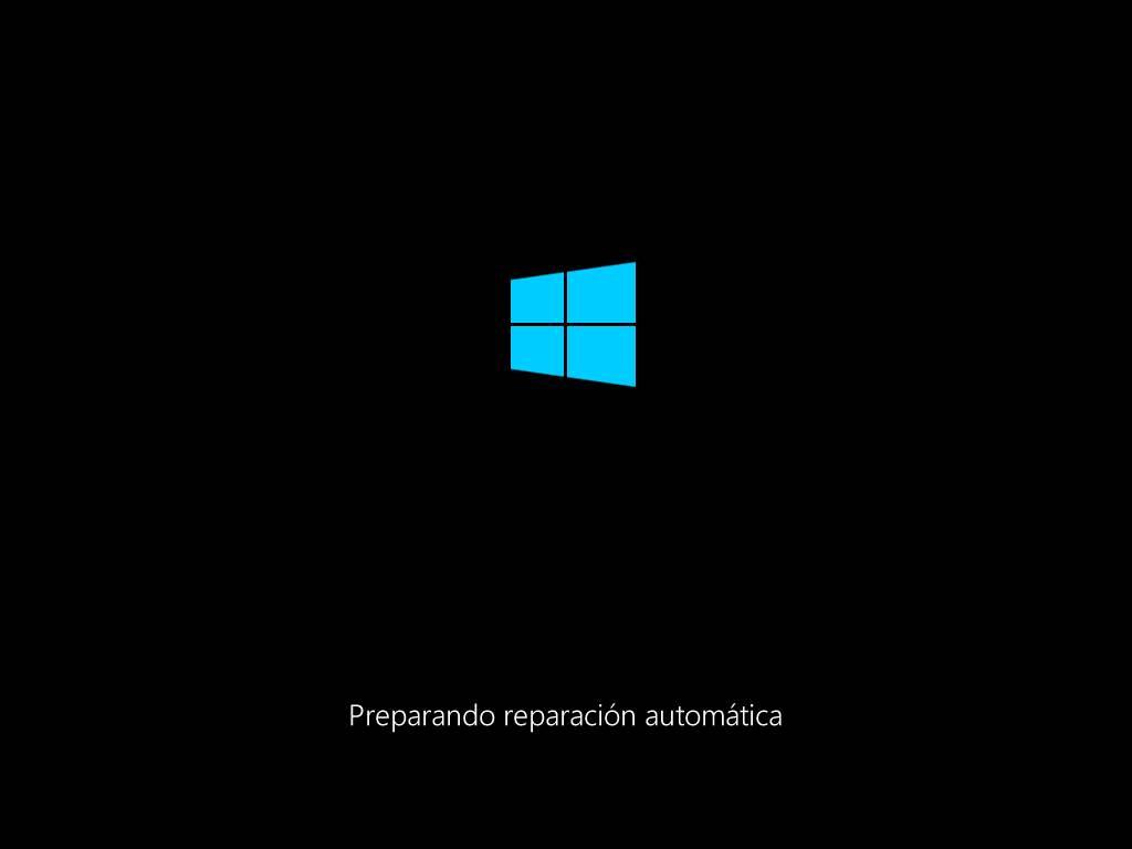 Preparando reparación automática Windows