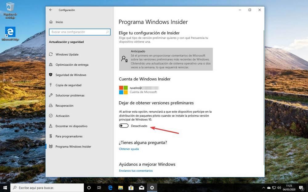 Programa Windows Insider - 10