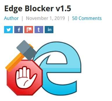 Web edge blocker