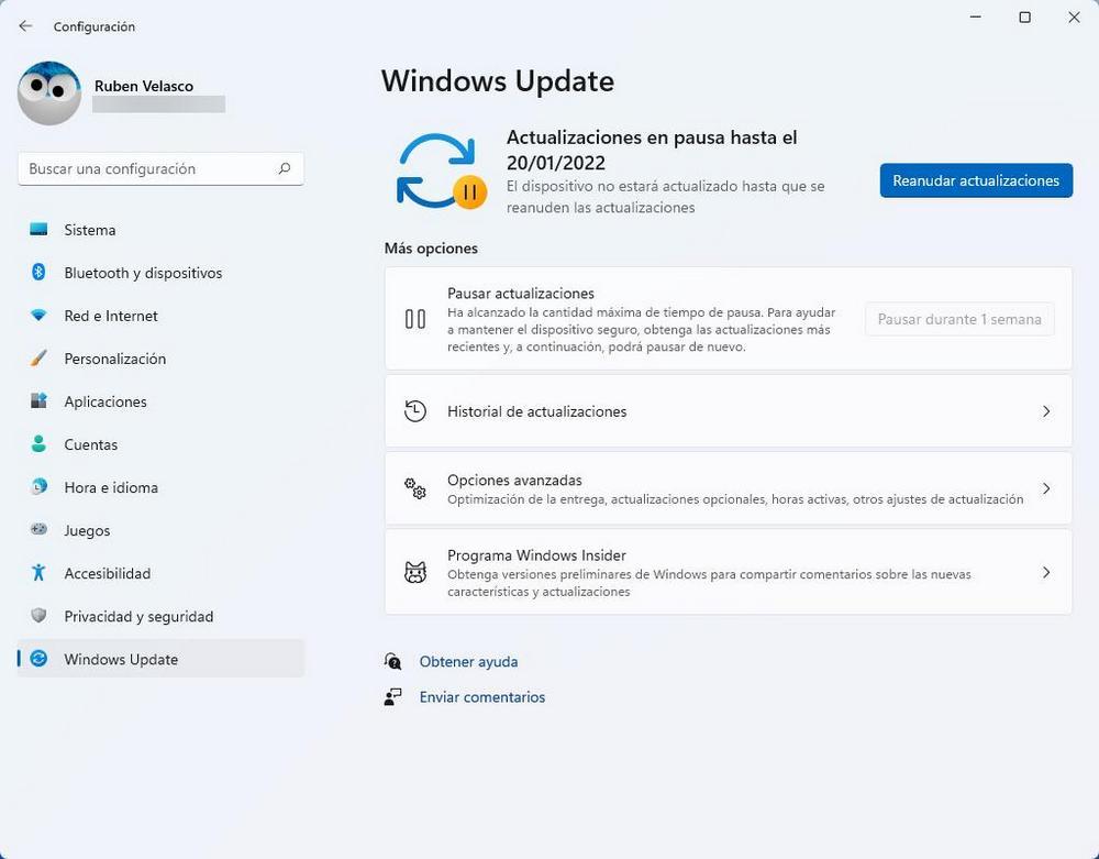 Windows 11 - Pausar y posponer actualizaciones 2