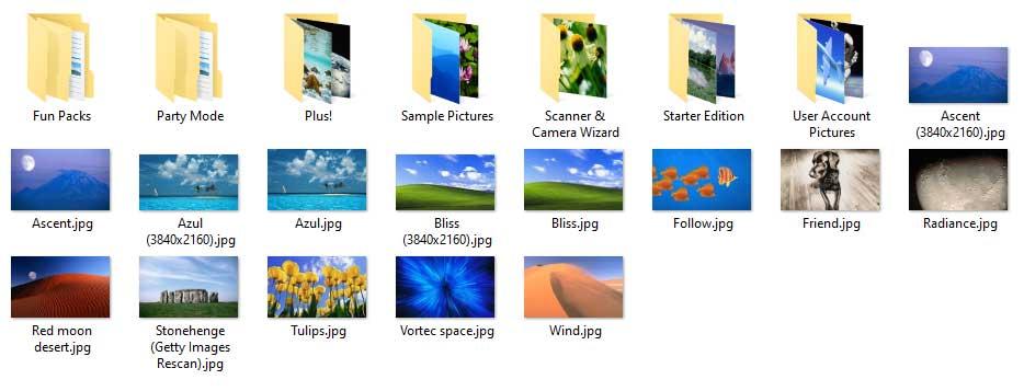 Pack de fondos de pantalla HD de Windows XP, Vista y Windows 7