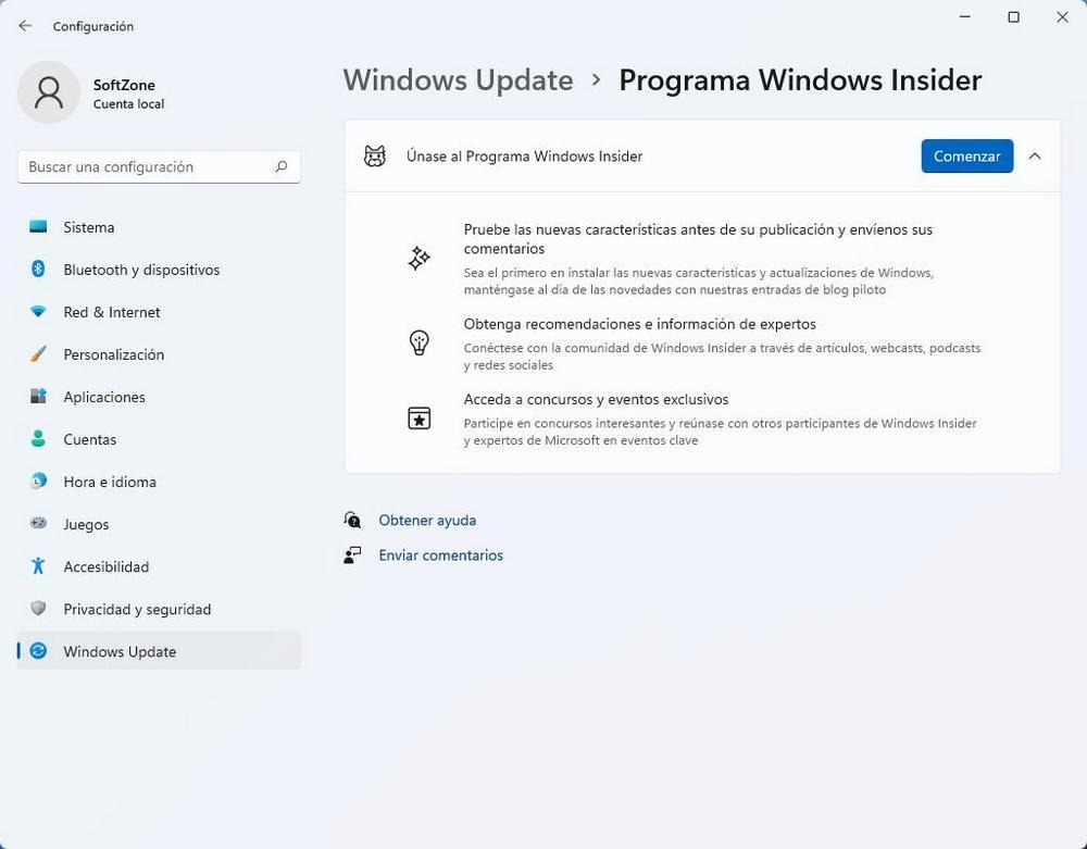 Windows Update Programa Insider Windows 11