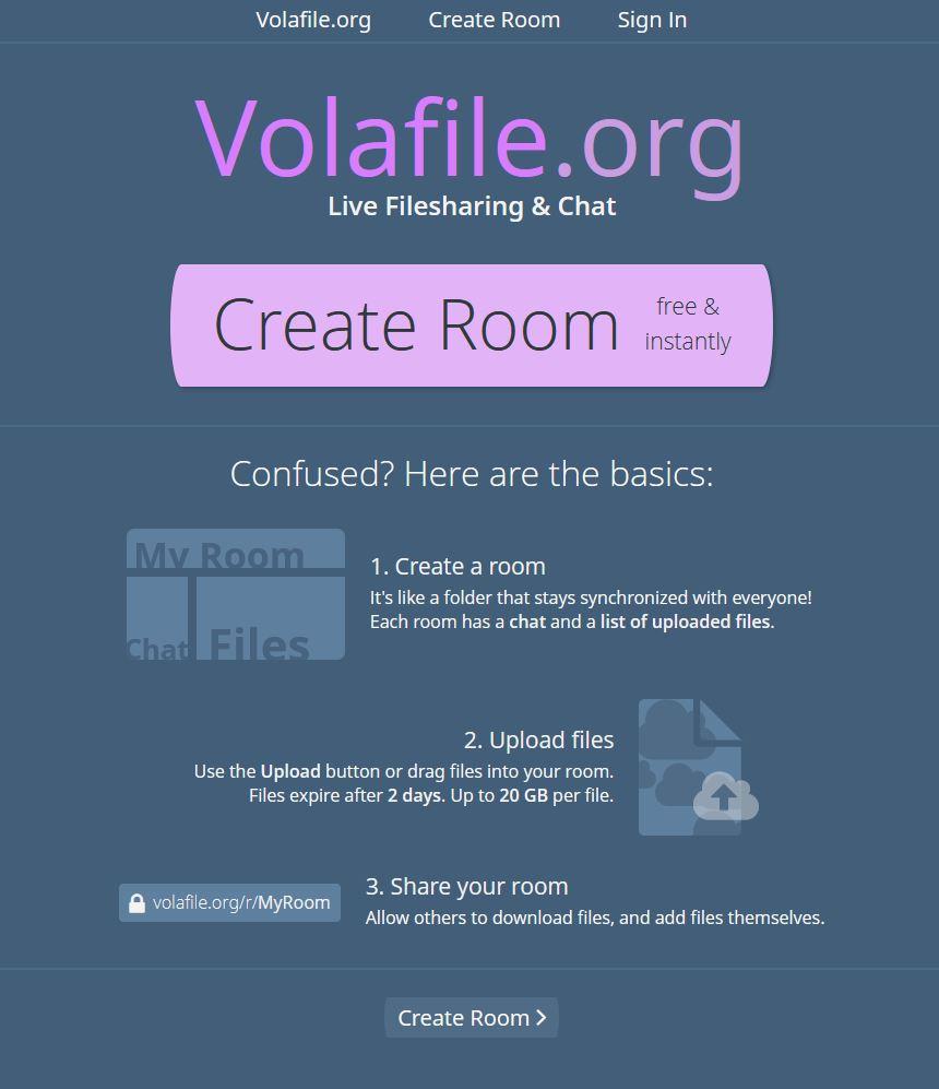 Volafile room