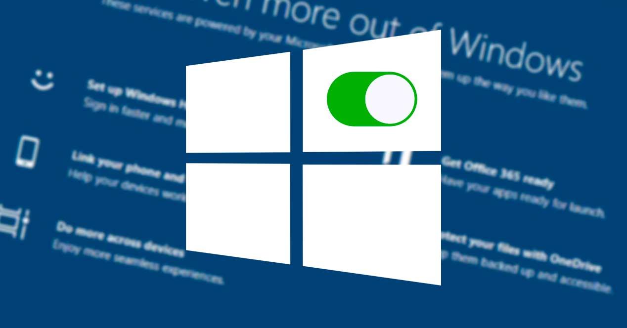 Activar desactivar pantalla características Windows