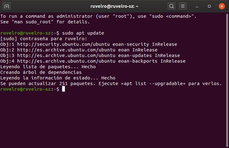 Actualizar repos Ubuntu