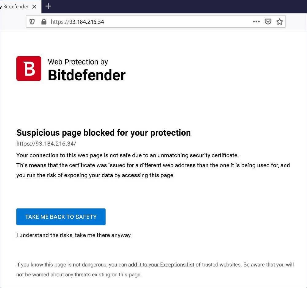 Certificado Bitdefender