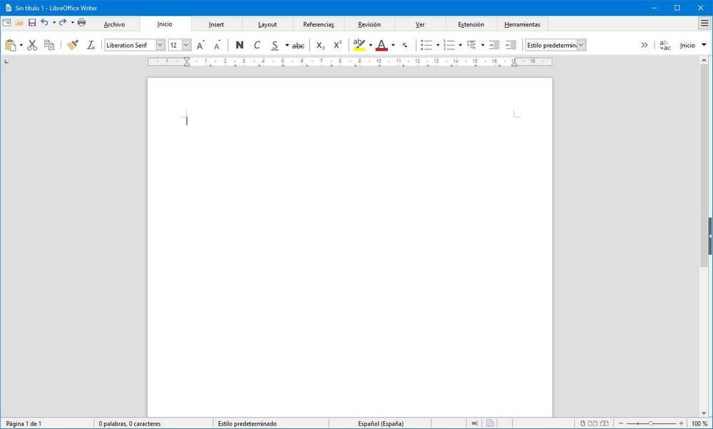 LibreOffice con aparienca de Office 2