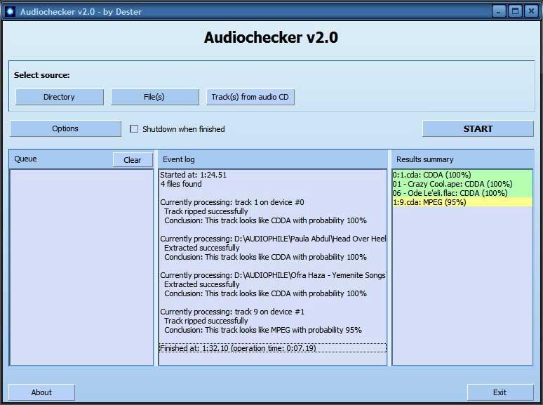 Audio Checker