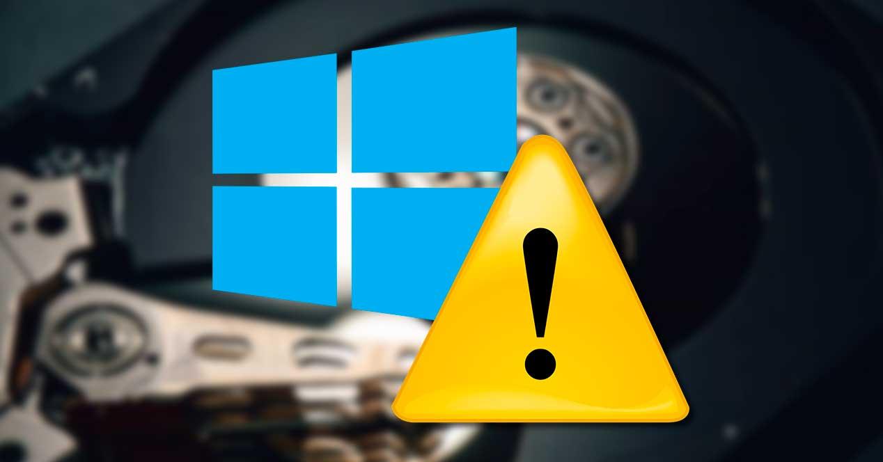 Error disco duro Windows 10