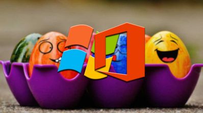 Huevos pascua office windows