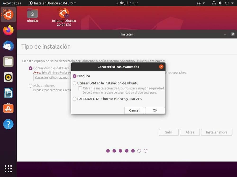 Instalar Ubuntu - Crear particiones 2