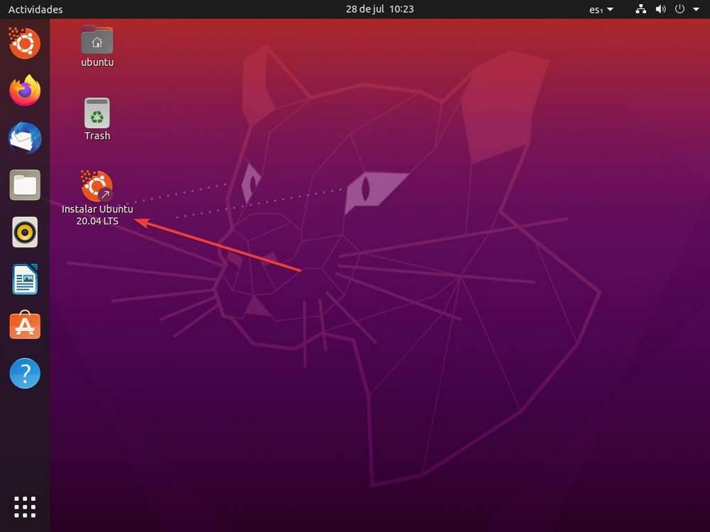 Установите Ubuntu - Ejecutar instalador