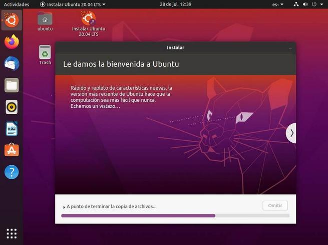 Установите Ubuntu - Instalando 1