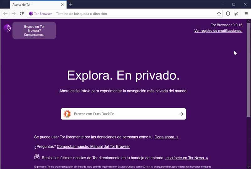 Tor Browser navegador portable