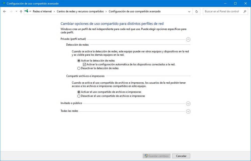Configurar Windows 10 visible invisible en LAN - 7