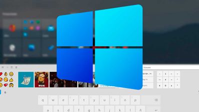 Logo de Windows 10X con teclado