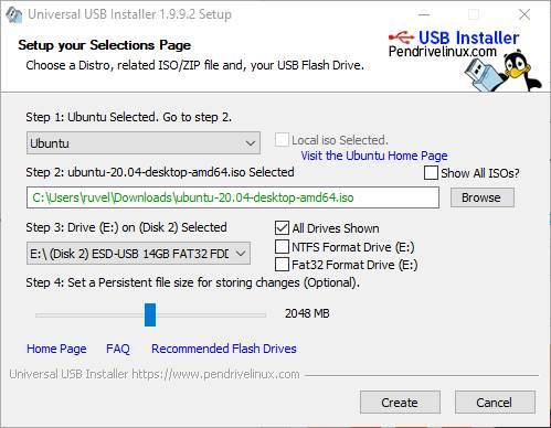pegatina Pato horno Universal USB Installer, la forma más fácil de instalar Linux en un USB