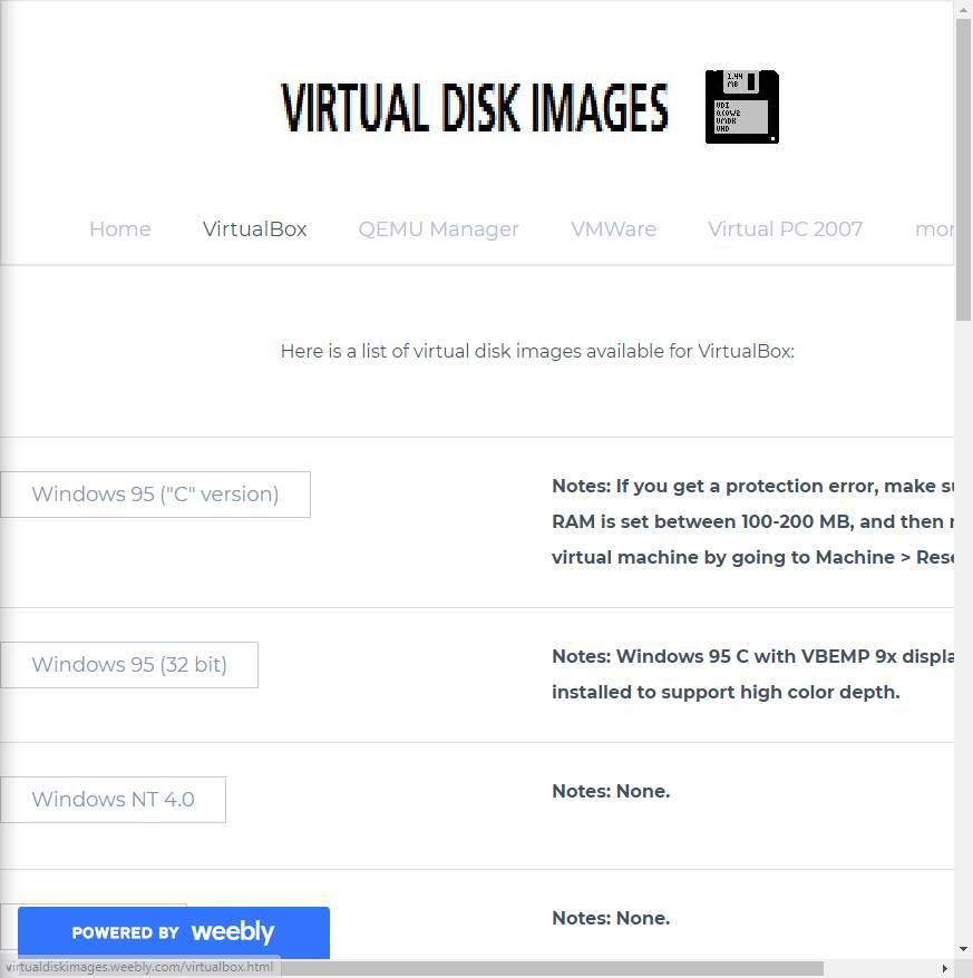 Virtual Disk Images