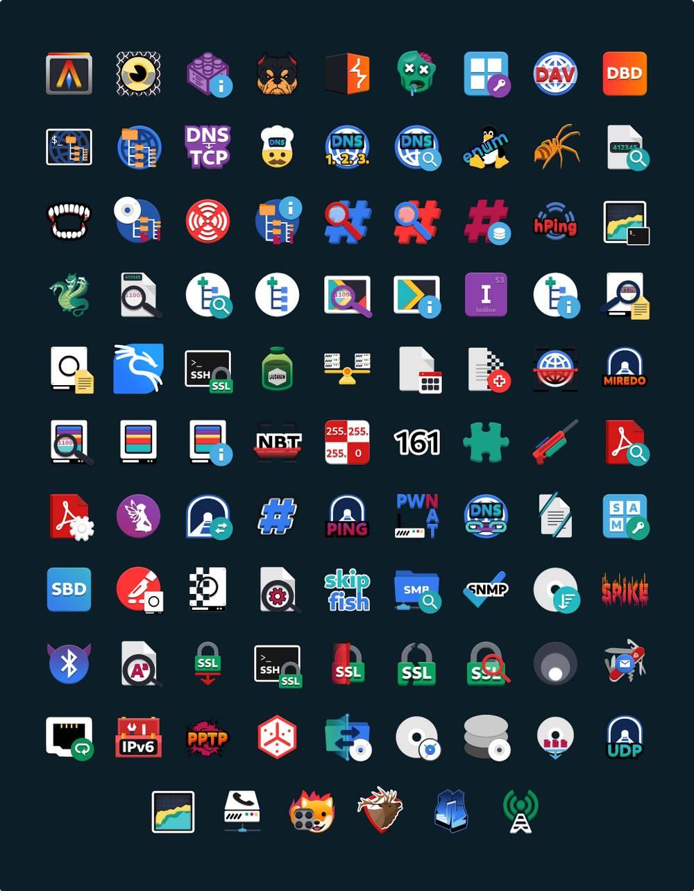 kali 2020.3 icons