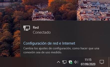 Conexión con cable en Windows 10