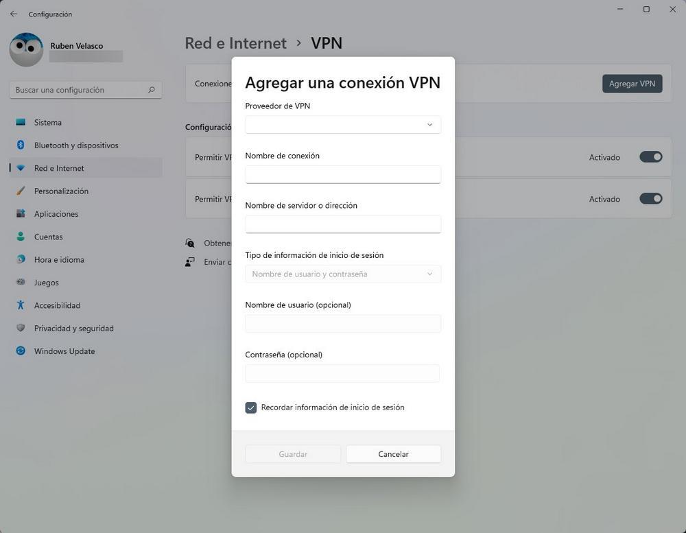 VPN en Windows 11 - 3