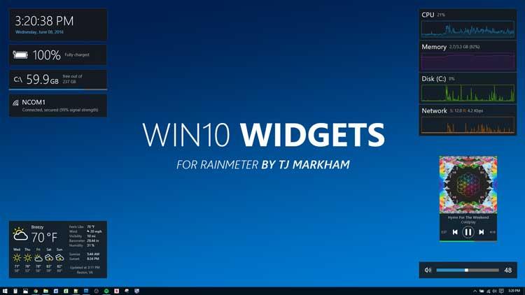 Виджеты Windows 10