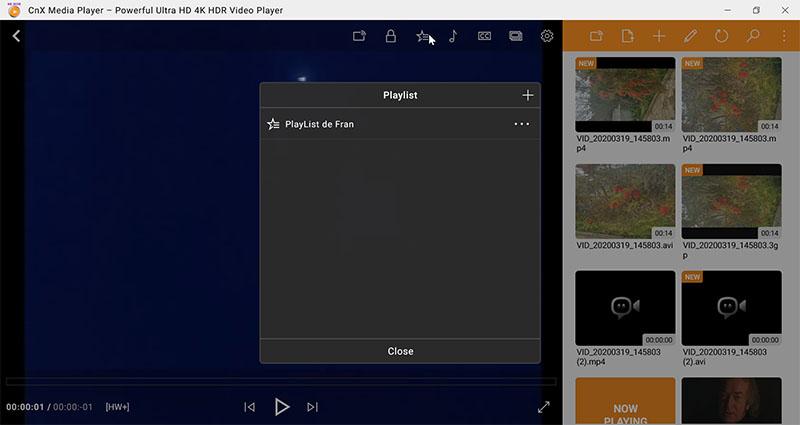 CnX Media Player Playlist