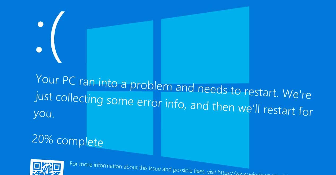 Error pantallazo azul BSOD Windows 10