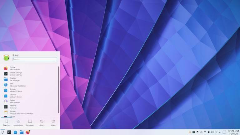 KDE Plasma 5.20 - Escritorio