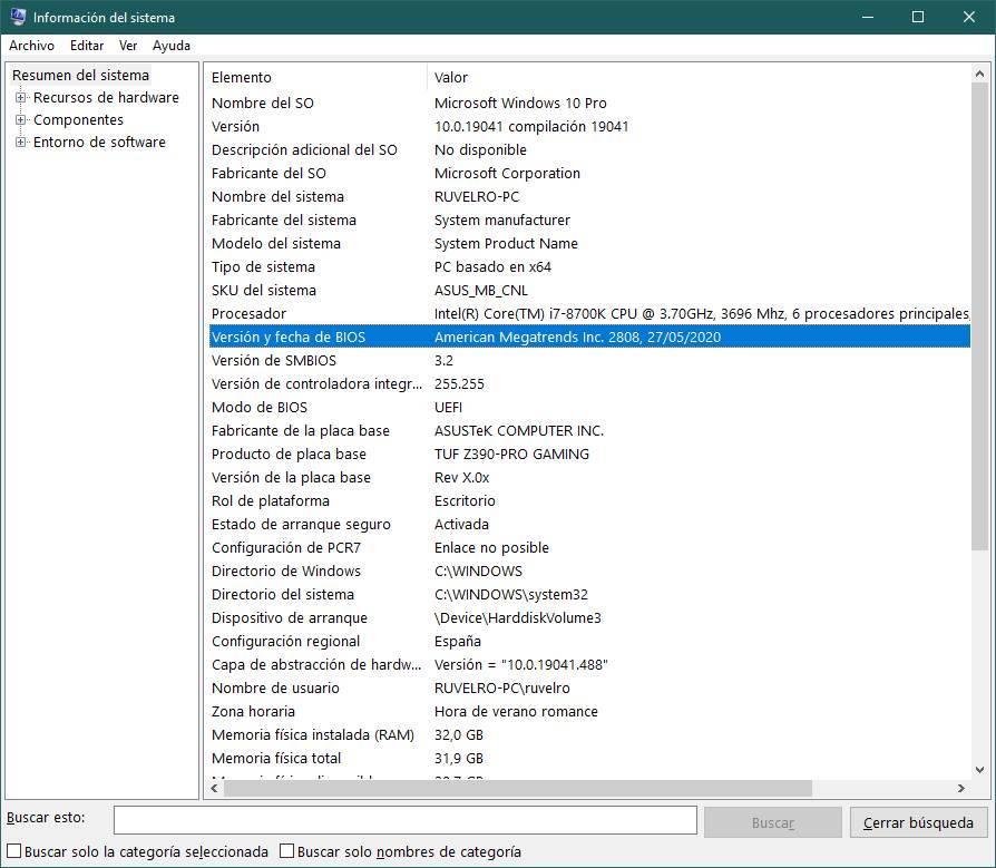 Windows 10 - Averiguar BIOS UEFI 2