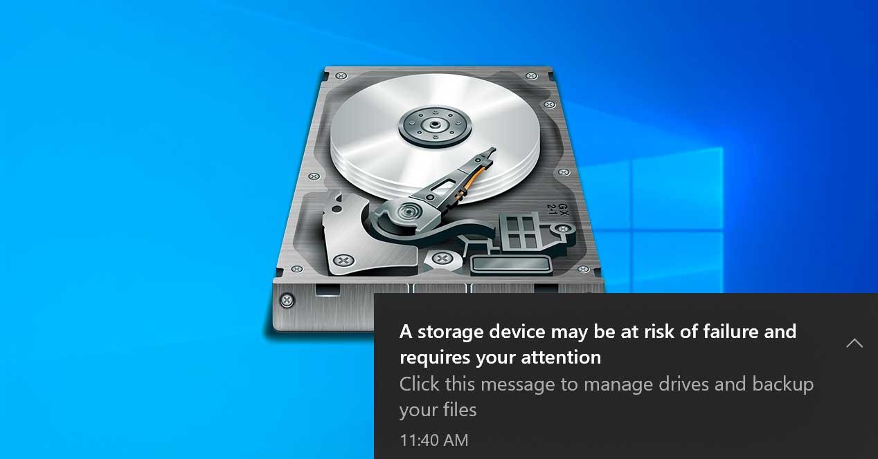 Windows 10 - Aviso error disco duro