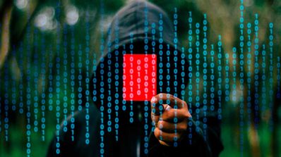 Hacker tarjeta roja seguridad