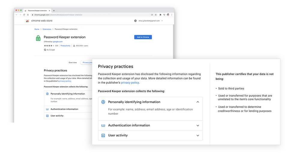Privacidad extensiones Chrome 2021