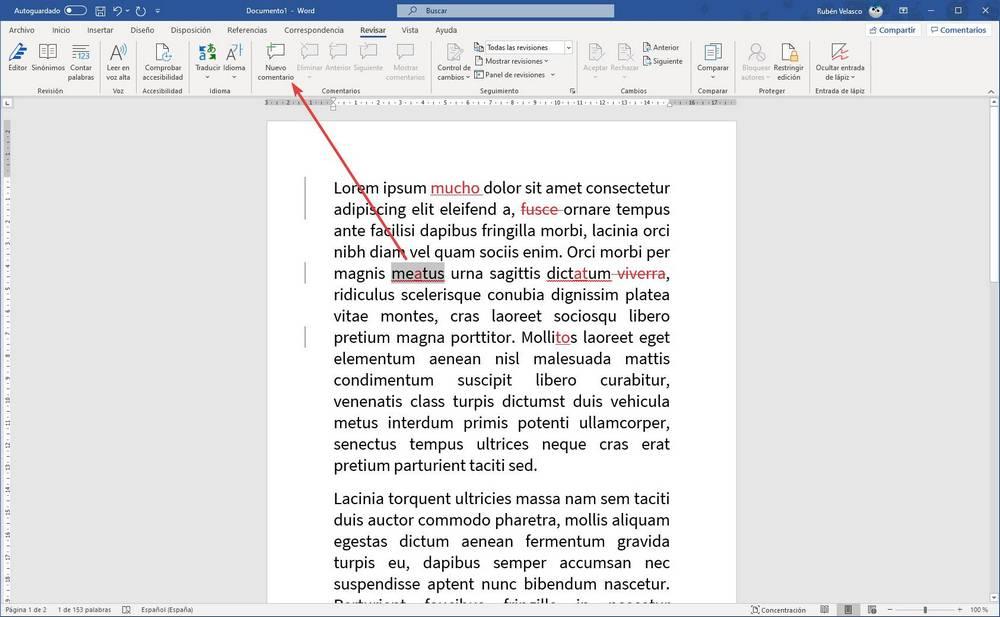 Word - Control de cambios en documento 4