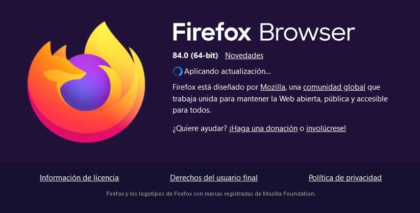 Aktualisieren Sie Firefox