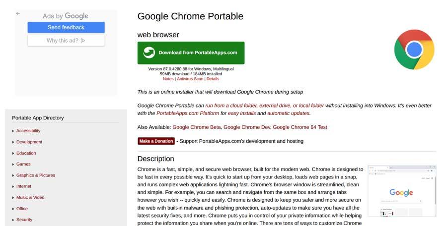 Chrome Portable