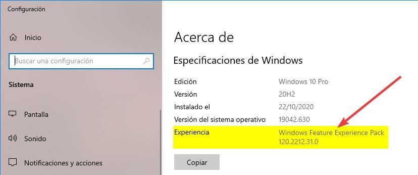 Windows Feature Experience Pack W10