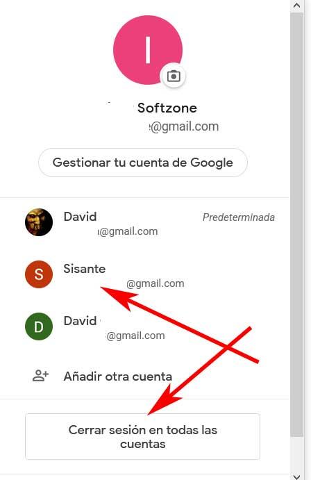 cuentas gmail administrar
