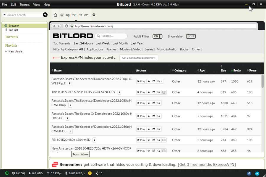 BitLord descargar torrent