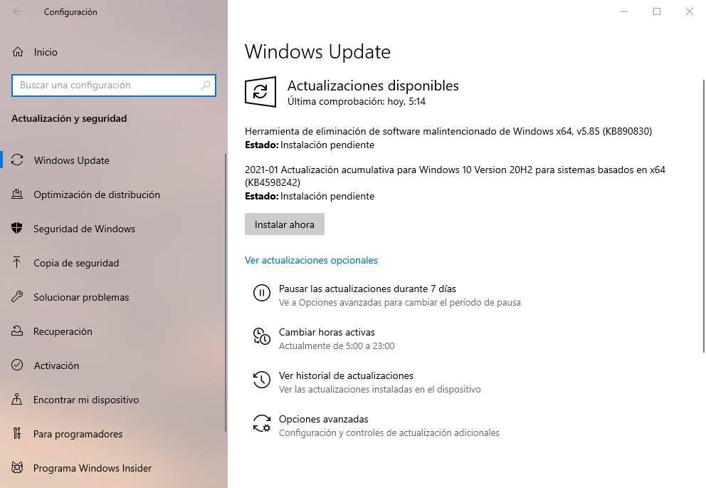 Parches seguridad enero 2021 Windows 10