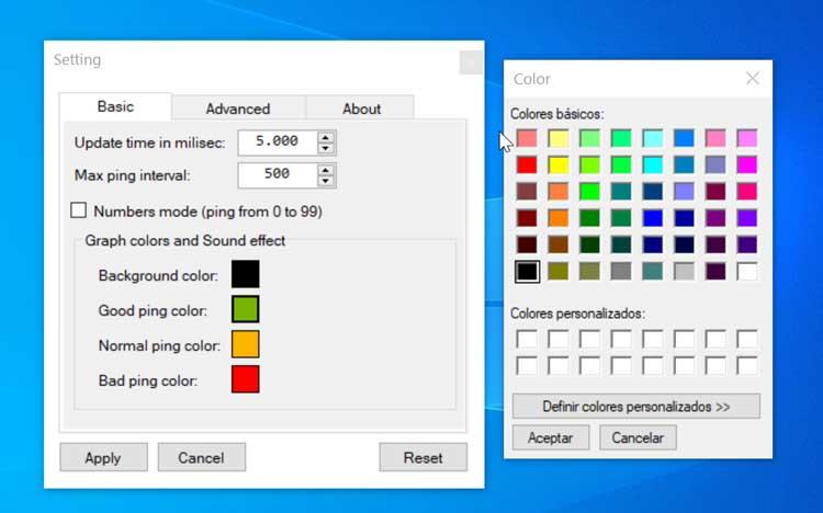 PingoMeter schimbă culoarea graficului