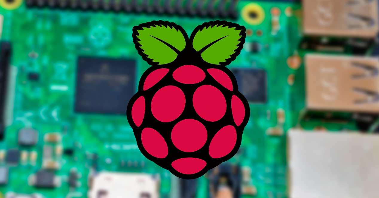 Placa y logo Raspberry Pi