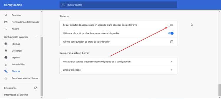 Seguir ejecutando aplicaciones en segundo plano al cerrar Google Chrome
