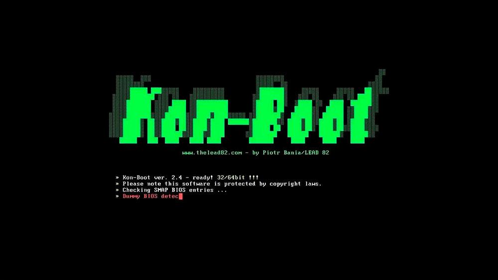 Kon-Boot - borra contraseñas de cuentas de Windows