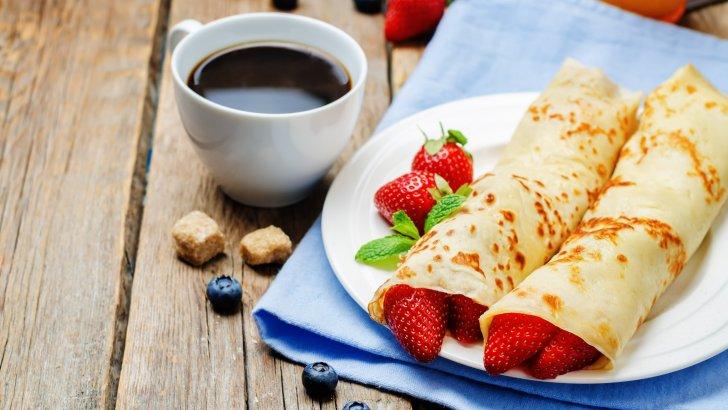 strawberry, coffee, breakfast