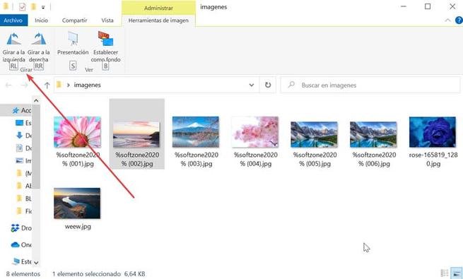 Girar una imagen en Windows 10 mediante atajos de teclado