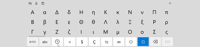 Taktile Tastatursymbole
