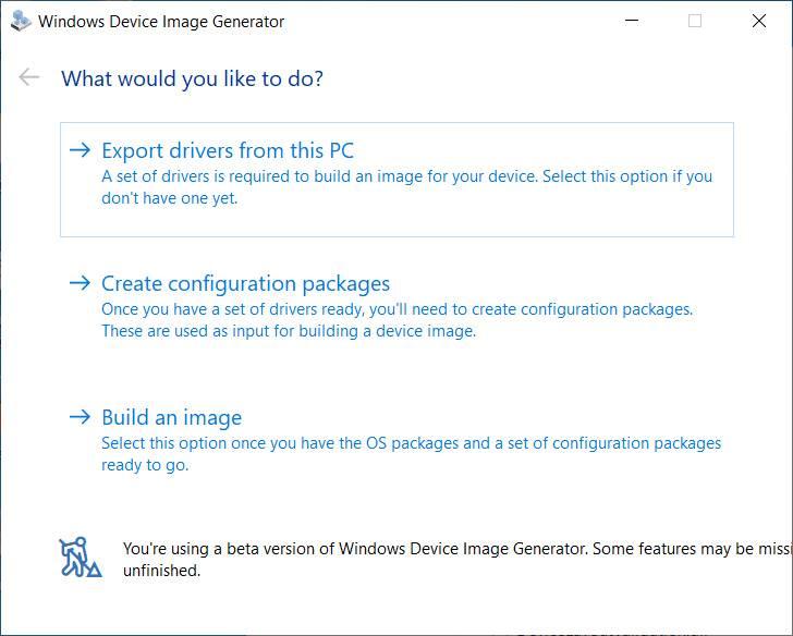 Windows 10X - Device Image Generator 1