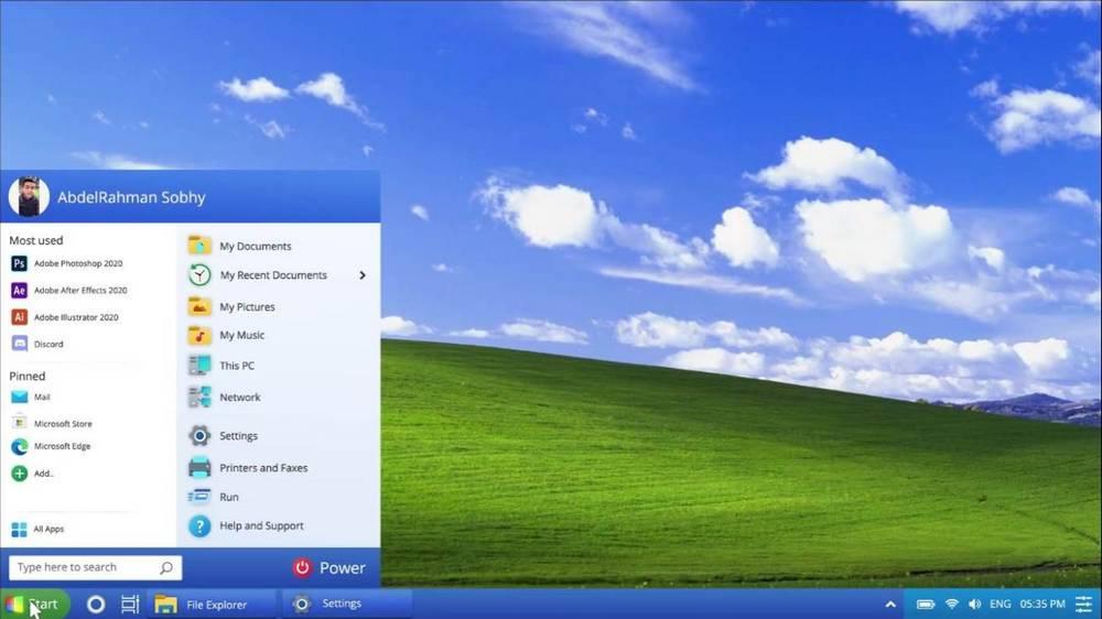 Windows XP 2021 Edition - inicio